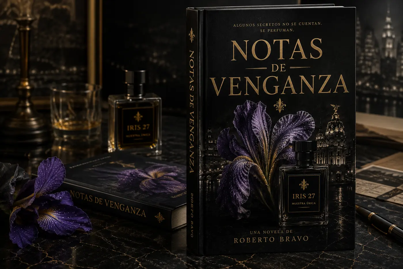 Mockup de la novela Notas de Venganza